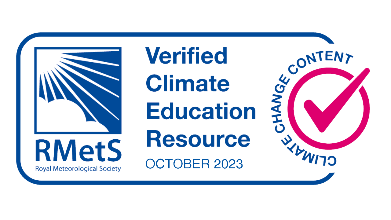 Royal Meteorological Society verified climate education resource. October 2023. 