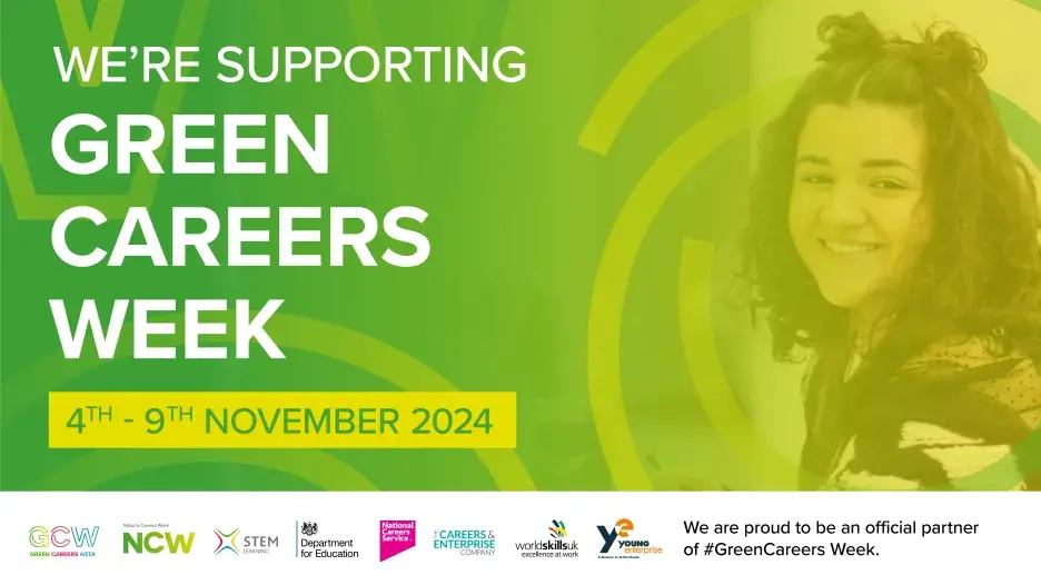 Banner to support green careers week