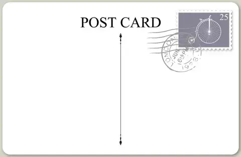 Postcard template